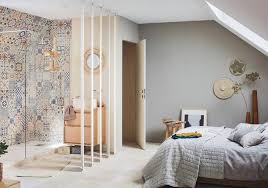 Salle De Bain Suite Parentale Carreaux De Ciment Salle De Bain Design Idee Deco Chambre Chambre Parentale Salle De Bain
