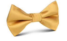 Gold Satin Bow Tie Mustard Yellow Bowties Men S Pre Tied Bow Ties Otaa