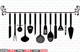 Start studying cooking tools & equipment. Split Kitchen Svg Silhouette Cutting Files Cricut Studio3 Cameo Clipart Kitchen Utensils Cooking Food Stickers Clipart Tools Clip Art 572s By Hamhamart Thehungryjpeg Com