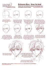 How to draw a manga face (male) two methods: Learn Manga Bishounen Boys Draw The Head By Naschi On Deviantart
