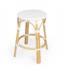 When you buy a williston forge hartung counter & bar stool online from wayfair, we make it as easy as possible for you to find out when your product will be delivered. White Woven Rattan Backless Counter Stool