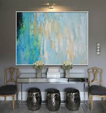 Choose your favorite blue and yellow abstract paintings from millions of available designs. Abstract Painting Modern Wall Decor Yellow Beige Green Blue Etc Extra Large Canvas Art