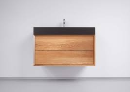 Waschbeckenschrank holz eiche massiv mit becken und 3 schubladen. Waschbeckenunterschrank Aus Eiche Inkl Becken One Bath