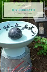 Bird bath made from planter and pots. Diy Birdbath Ideas Sparked My Thrift Store Upcycle Challenge Project