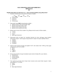 Soal pts ipa ini sudah dilengkapi dengan kunci jawaban. Soal Ipa Kelas Viii Smp Persiapan Ujian Akhir Semester 2