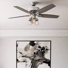 A smoked yet clear open glass globe completes this fan's harmonious color palette while adding a touch of glamour. Hunter Fan 52 Bennett 5 Blade Ceiling Fan Reviews Wayfair