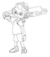 Printable splatoon squid sisters coloring page. Splatoon Coloring Pages Coloring Home