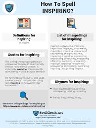 How To Spell Inspiring And How To Misspell It Too Spellcheck Net
