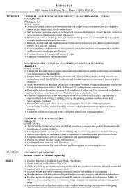 Carefully research the company on the web. Chemical Engineering Resume Samples Velvet Jobs