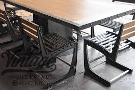 Vintage Industrial Dining Table And Chairs Vintage Industrial Dining Table Dining Chairs Industrial Dining Table