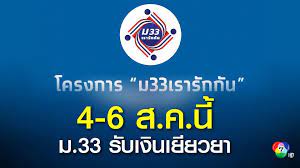 เว็บไซต์ www.ม33เรารักกัน.com เปิดให้ตรวจสอบสถานะการได้รับสิทธิ เช็กสิทธิ ม33เรารักกัน แล้ว กรอก4ข้อมูลสำคัญ แสดงผล พร้อมให้ทบทวนสิทธิ ถึง28มี.ค.เปิ. 704o4ccqtypudm