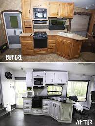 First things first in this camper remodel. 15 Vintage Rv Diy Before Afters That Are Giving Us Goosebumps Tri Lynx