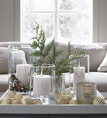 The best coffee table decor ideas simply complement your home's style and add flair you with decorative arrangements and accents. Candle Centerpiece Ideas Crate And Barrel Christmas Home Christmas Candle Hurricane Candles