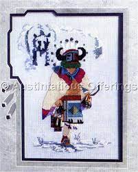 Get the best deals on cross stitch patterns & instructional media. Rare Native American Kachina Cross Stitch Kit Hototo Hopi Bear