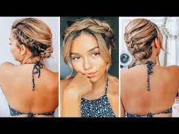 2 3 Summer Hairstyles To Beat The Heat Short To Medium Length Ashley Bloomfield Youtube Medium Hair Styles Summer Hairstyles Medium Length Hair Styles