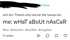 Insanity is doing the exact. Human Kin Is That What We Are Now Otherkringe