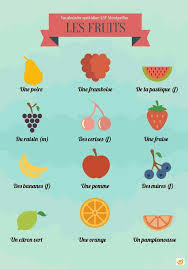 Fruits French Flashcards French Vocabulary French Language
