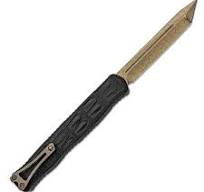Heretic Knives Custom Cleric II Tanto Black Handle w ...