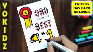Easy pictures to draw for father's day. How To Draw Father S Day Card Fathers Day Drawing Youtube