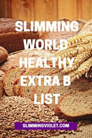 Slimming World Healthy Extra B List For 2022