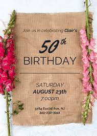 Choose from a wide range of designs or create your own from scratch! Elegant Birthday Invitation