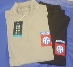 Start by configuring your product then increase promotional performance with this personalized pullover! 82d Vansport 1 4 Zip Pullover Polo Shirt 82nd Airborne Division Museum