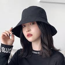 Summer Cotton Bucket Hat For Women Solid Color Female Fisherman Cap Korean  Girls Wide Brim Panama Sun Visor Hats