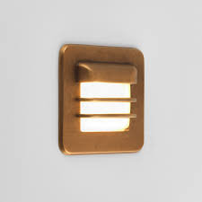 Rectangular recessed luminaire for mounting in the italian wall of ares. Astro Lighting 7877 Arran Square Coastal Exterior Recessed Wall Light