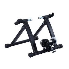 Symple Stuff Foldable Indoor Bicycle Bike Turbo Trainer In Black Indoor Bike Trainer Bike Trainer Indoor Cycling