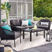 Standish 4pc Patio Conversation Set Project 62 Patio Furniture Collection Patio Loveseat Furniture