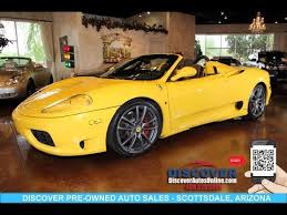2001 ferrari 360 modena spider for sale. Sold 2001 Ferrari 360 Spider F1 Convertible For Sale Scottsdale Az 85260 Youtube