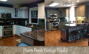 Painting Thermofoil Kitchen Cabinets The Big Reveal Farm Fresh Vintage Finds