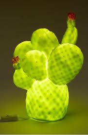 Add A Touch Of Desert Flair To Your Decor With A Novelty Cactus Lamp Made From Cool Shatterproof Vinyl And Designed To Add A In 2020 Cactus Light Cactus Cactus Decor