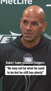 Robert Saleh spoke about Aaron Rodgers’ performance against the Patriots!
