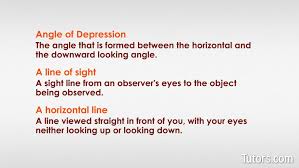 0 8 m ( 3.5 feet) eye height and the 0. Angles Of Elevation Depression Video Examples Problems