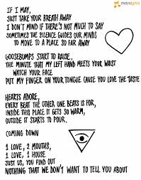 Let S Go In The Garden You Ll Find Something Waiting Lyrics Sweater Weather 3 Just Discovered This Song On Youtube And I Love It Sweater Weather Lyrics Lyrics Song Quotes