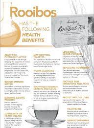 Rooibos Red Tea A Naturally Caffeine Free Tea Which Cleared Up Some Health Problems I Had I Drink It Nearly Caffeine Free Tea Tea Health Benefits Rooibos Tea