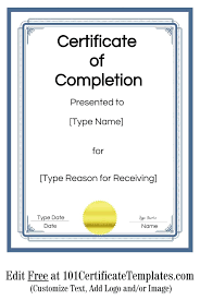 Maybe you would like to learn more about one of these? Free Certificate Of Completion Customize Online Then Print