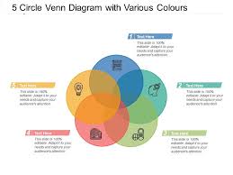 4 options diagram template for powerpoint with 3d boxes. 5 Circle Venn Diagram With Various Colours Templates Powerpoint Presentation Slides Template Ppt Slides Presentation Graphics