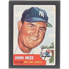 Johnny Mize 1953 Topps #77 DP