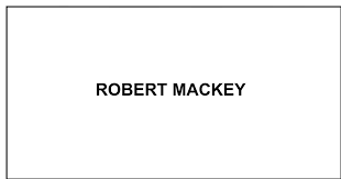 Obituary: ROBERT MACKEY