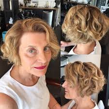 The shape is unique with the addition of bangs, and it suits many. Best Hairstyles For Curly Hair Over 40 Folade