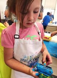 Paint Palooza event with Ken Rush closes out the summer reading program at  BFL