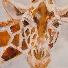 Google Image Result For Http Www Ebsqart Com Art Animals Oil On Archival Canvas Panel 699190 650 650 Out Of Af African Animal Art Animal Art Giraffe Painting