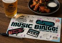 MUSIC BINGO - 1ST MONDAY EVERY MONTH!