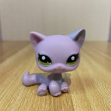 New Lps Cat Rare Pet Shop Toys Mini Stands Short Hair Kitten Old Figures Collection Original Cute Animal Action Toy Figures Aliexpress