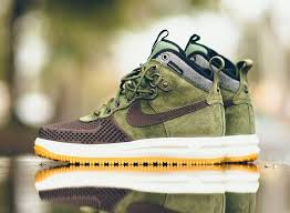Nike Lunar Force 1 Duckboot Brown Olive Gum Sneaker Bar Detroit Sneakers Men Fashion Nike Lunar Force Duck Boots