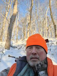 Hiking in cold weather for deer hunting