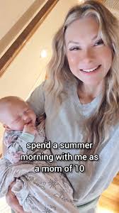 Spend the morning with me as a mom of 10 in the summer ☀️ , There’s never a  dull moment! , It’s busy, a little messy, and full of love and laughter  (and lots of snacks)., What does a typical summer ...