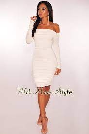 We did not find results for: Off White Ruched Off Shoulder Long Sleeves Dress